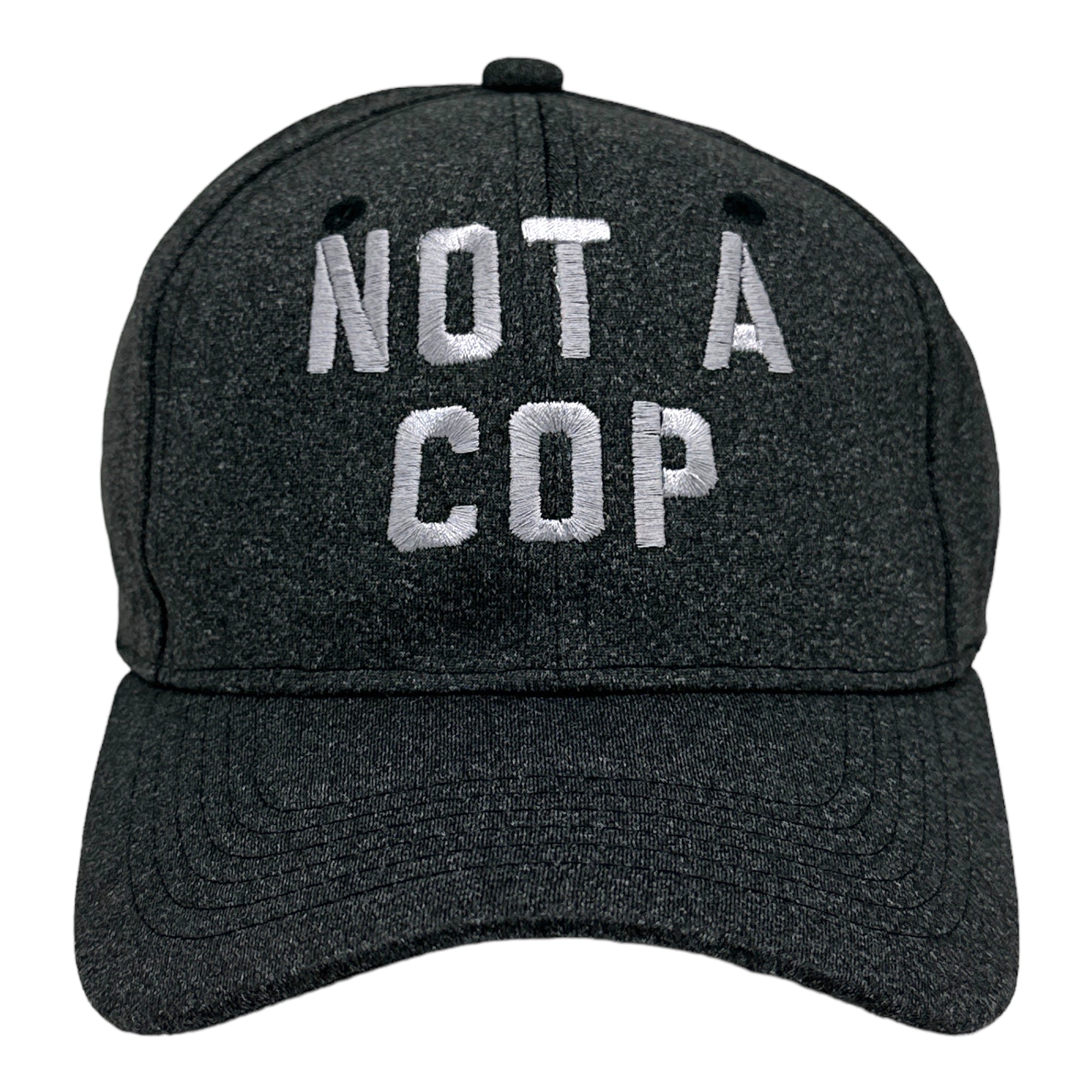 Funny Black - COP Not A Cop Nerdy Sarcastic Tee