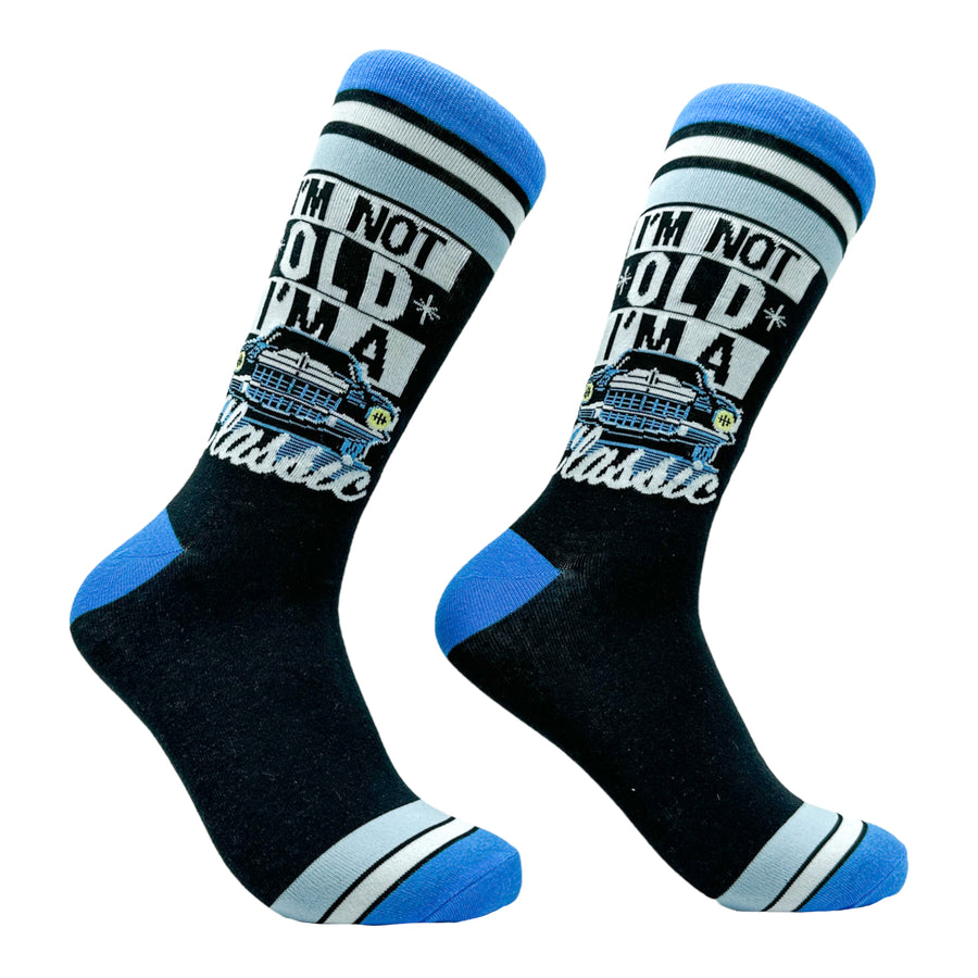 Funny Im a Classic Men's Im Not Old Im A Classic Sock Nerdy Sarcastic retro Tee