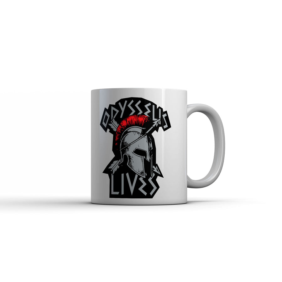 Funny White Odysseus Lives Mug Coffee Mug Nerdy TV & Movies Tee