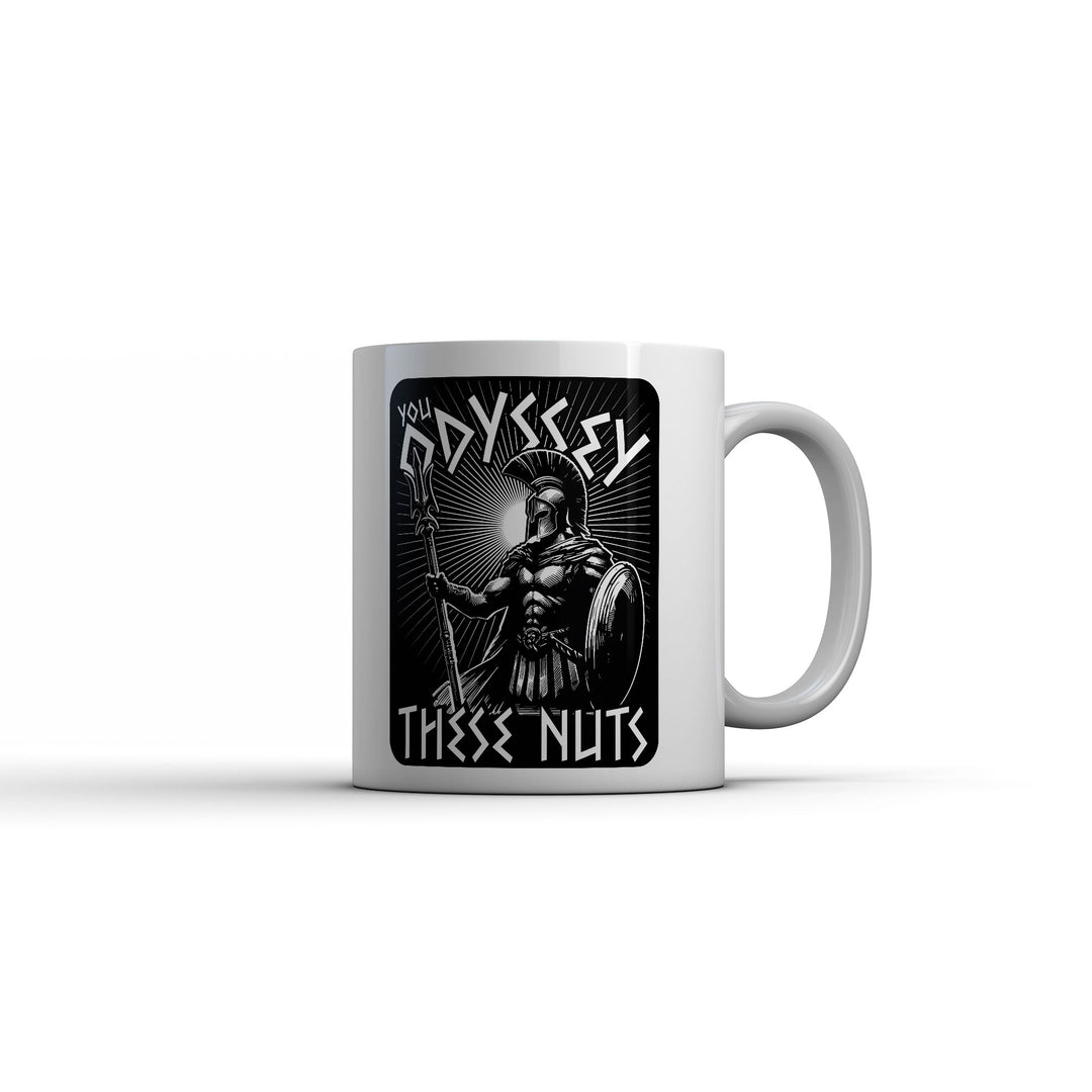 Funny White You Odyssey These Nuts Mug Coffee Mug Nerdy TV & Movies offensive Tee