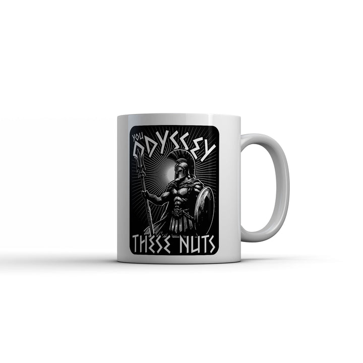 Funny White You Odyssey These Nuts Mug Coffee Mug Nerdy TV & Movies offensive Tee