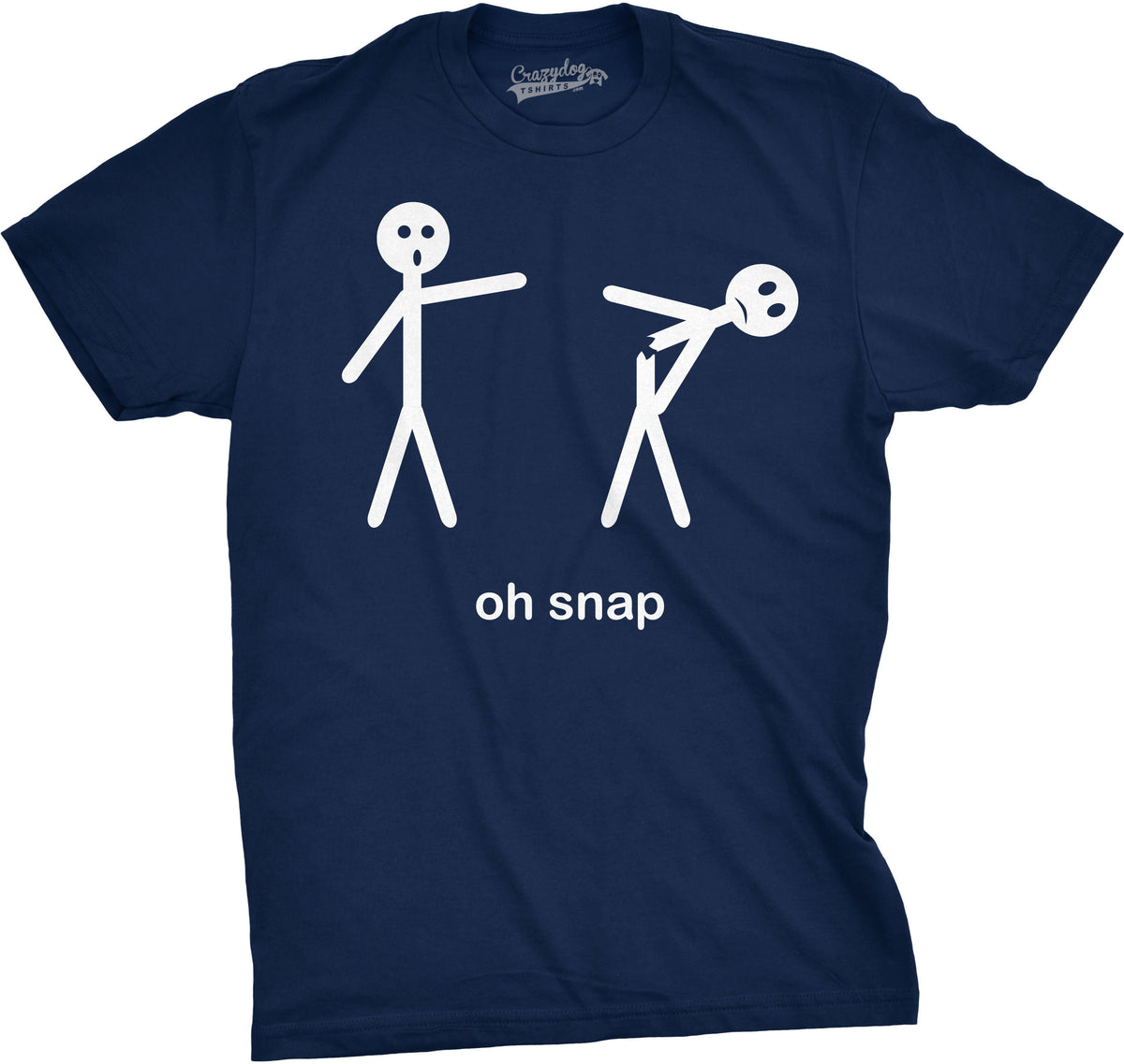 Funny Navy Oh Snap Mens T Shirt Nerdy Sarcastic Tee