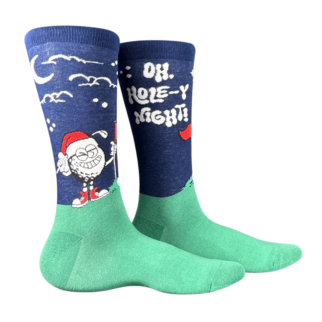 Funny Multi - Oh Holey Night Oh Holey Night Sock Nerdy Christmas golf Tee