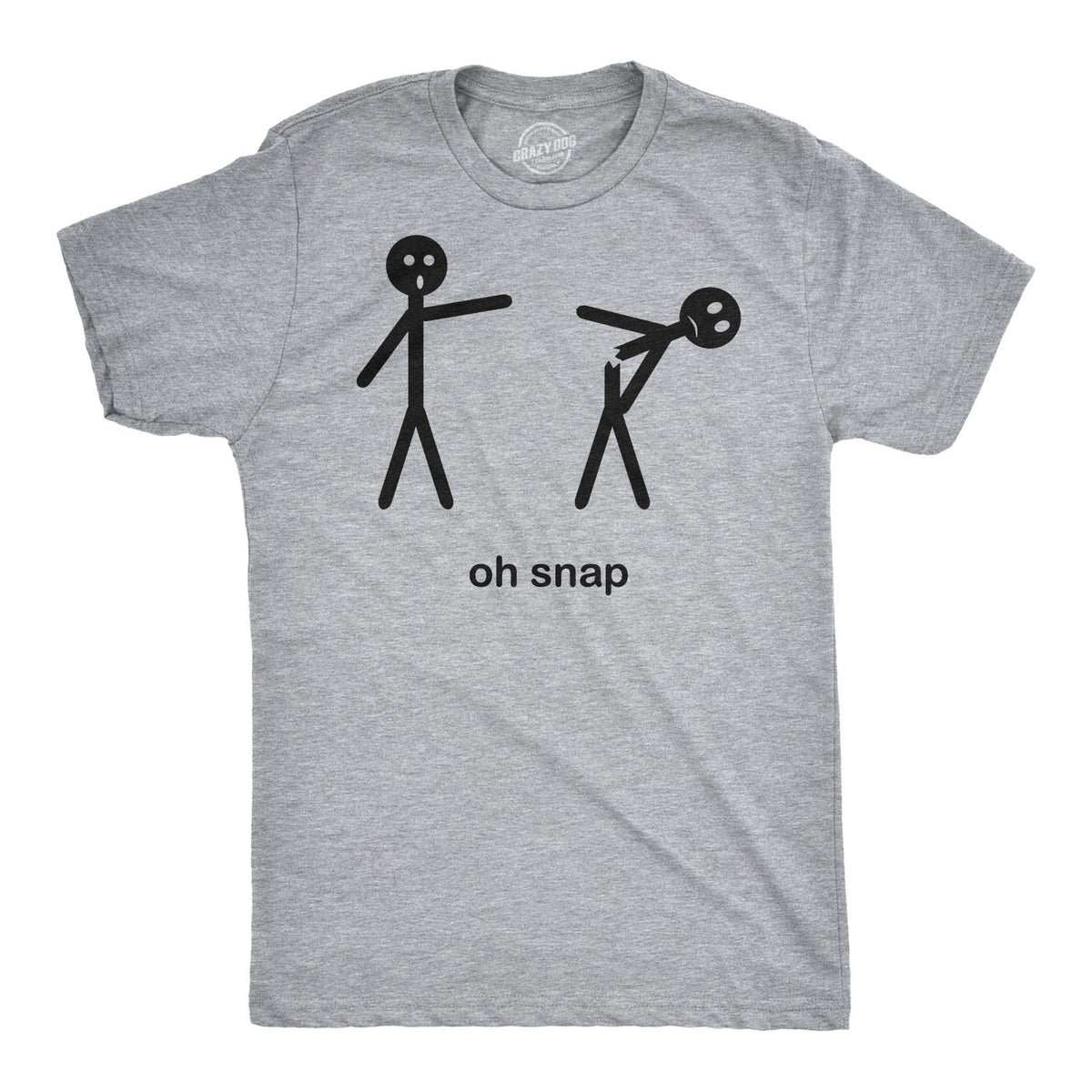 Funny Oh Snap Mens T Shirt Nerdy Sarcastic Tee
