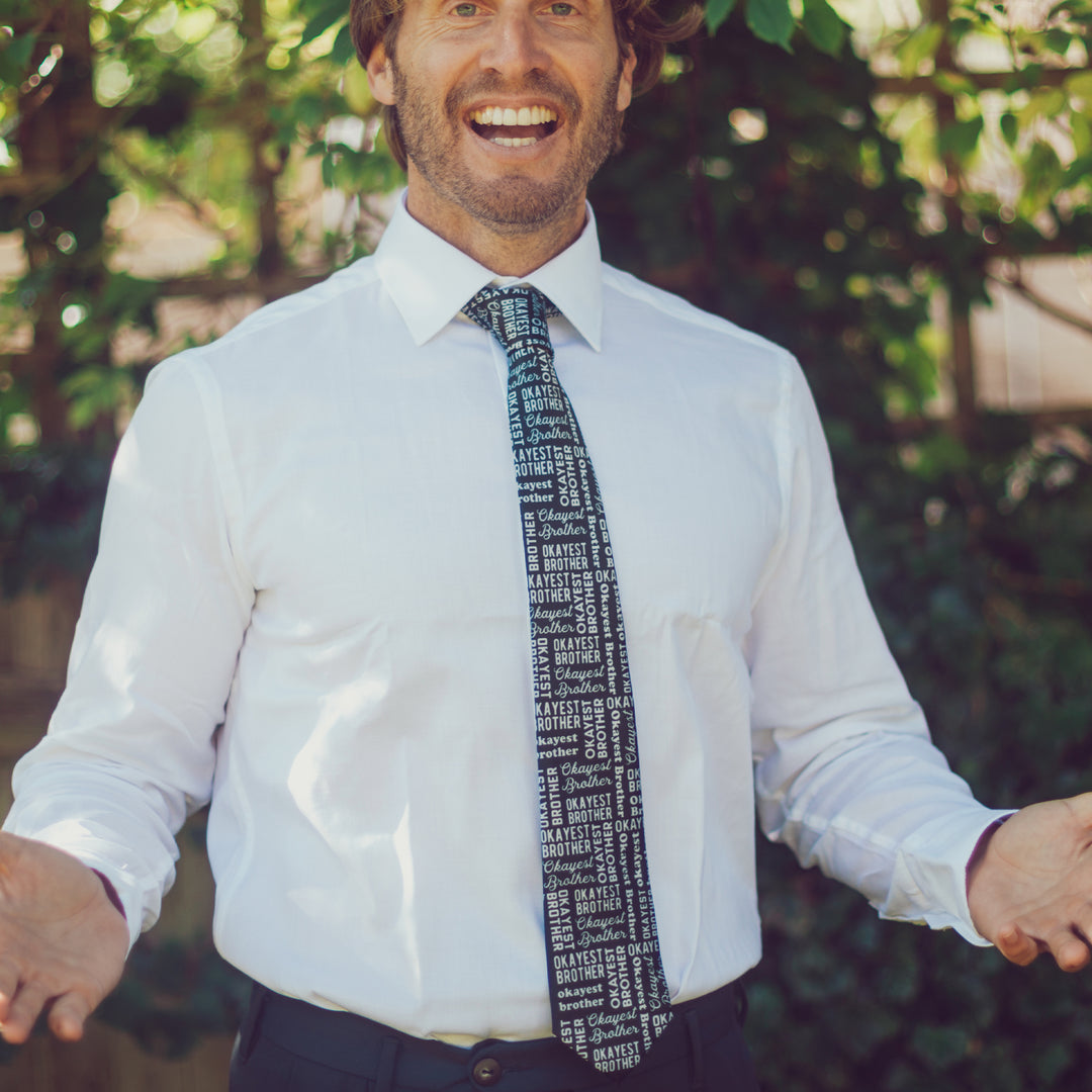 Okayest Brother Neck Tie Tie