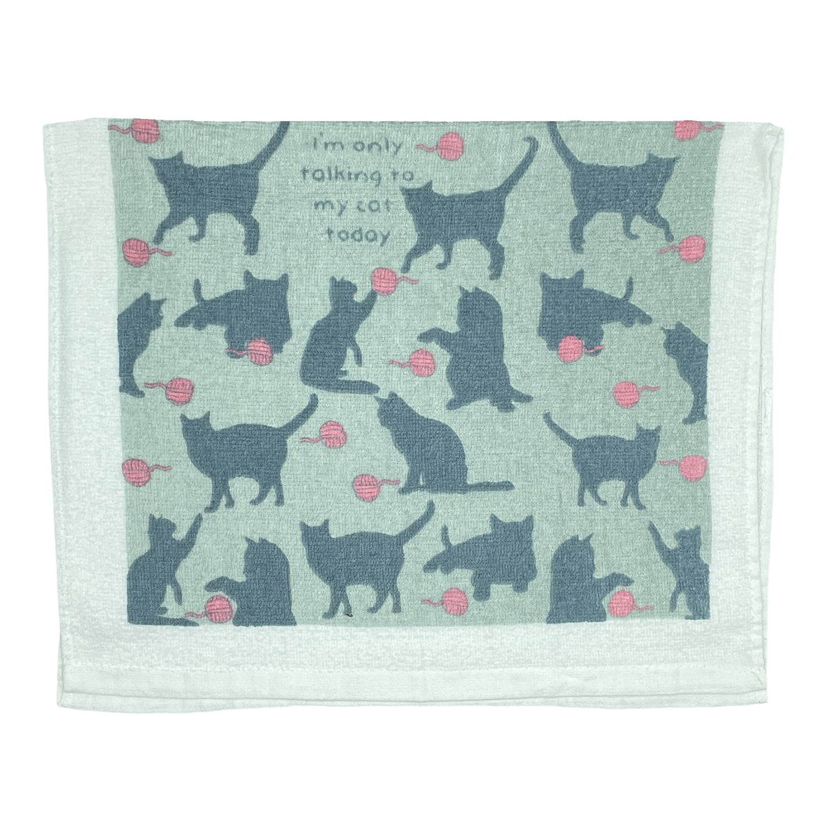 Funny Talking To My Cat Animal Tea Towels Nerdy Cat Tee