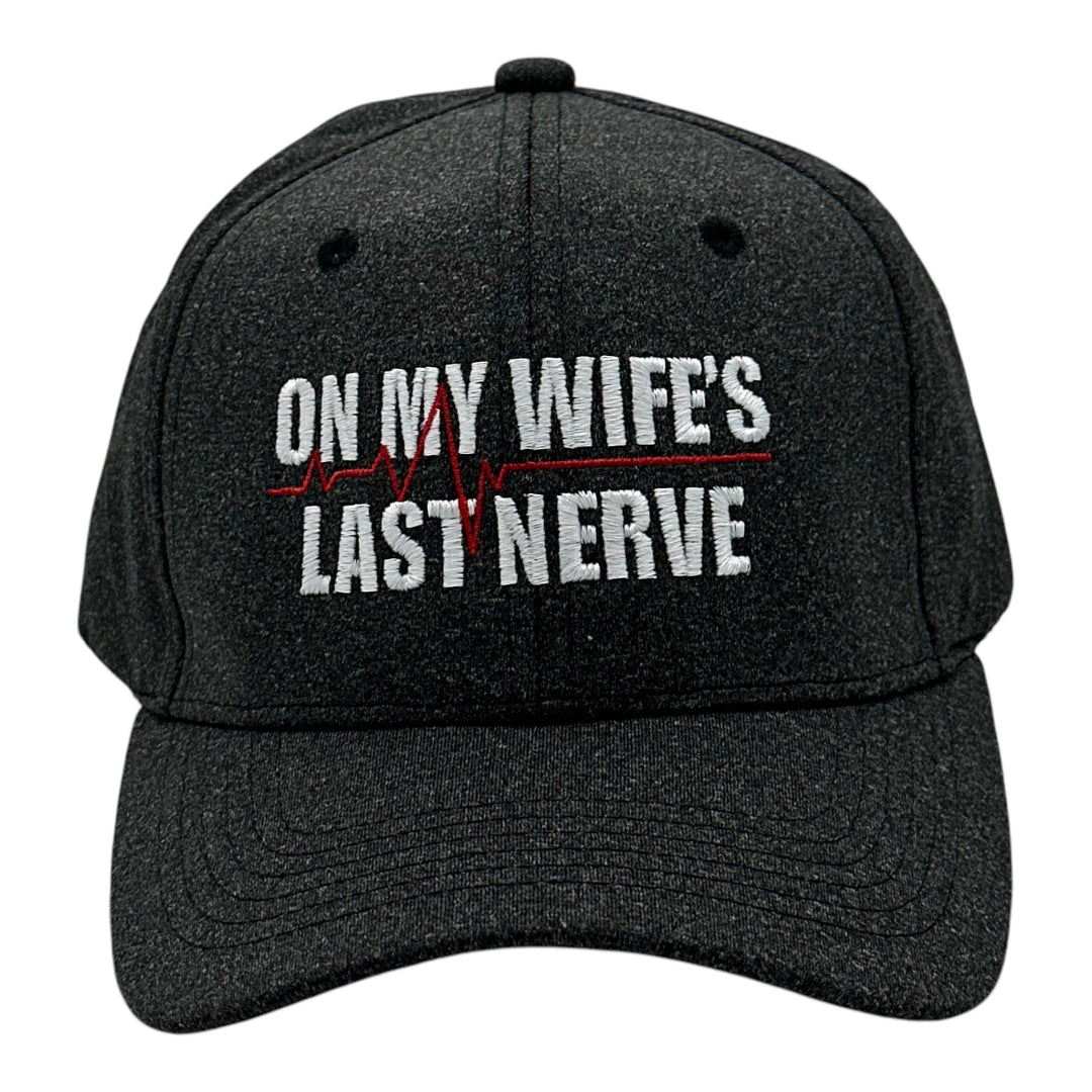 Funny Black - Wifes Last Nerve On My Wifes Last Nerve Nerdy sarcastic Tee