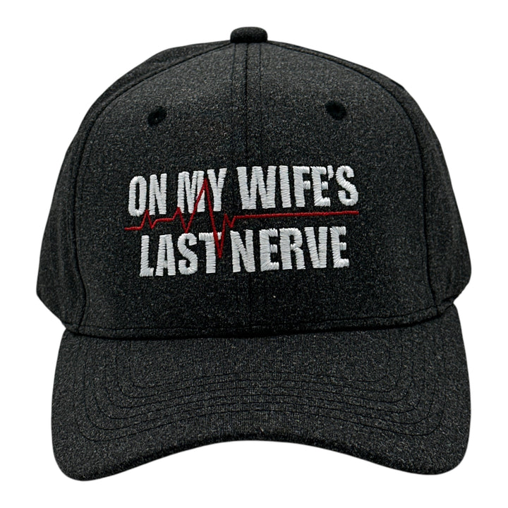 Funny Black - Wifes Last Nerve On My Wifes Last Nerve Nerdy sarcastic Tee