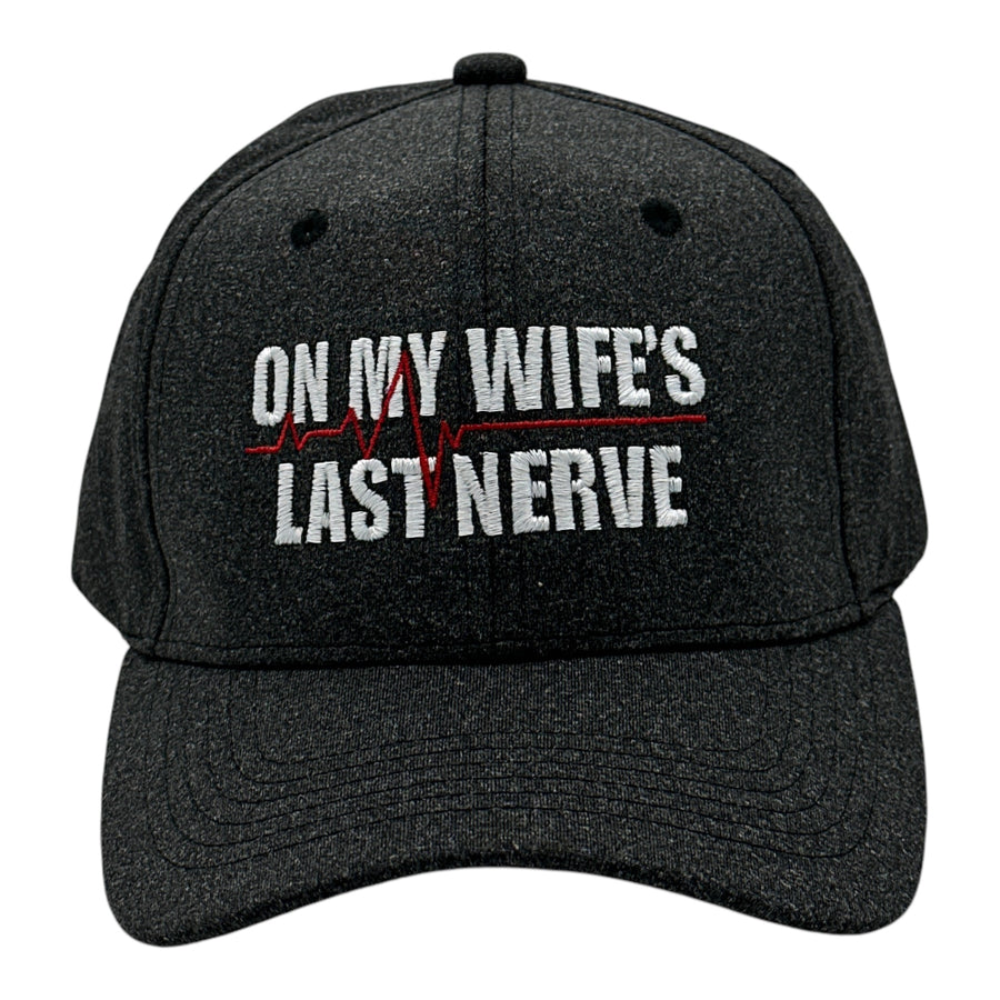 Funny Black - Wifes Last Nerve On My Wifes Last Nerve Nerdy sarcastic Tee