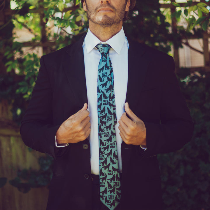 Papa Wolf Neck Tie Tie