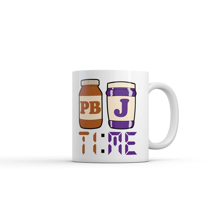 Funny White PBnJ Time Coffee Mug Nerdy food Tee