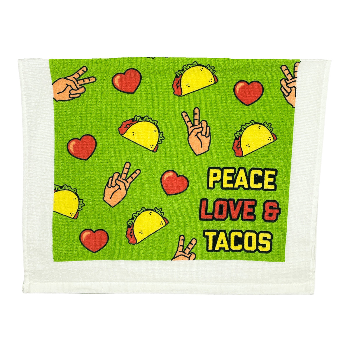 Funny Peace Love Tacos Peace Love And Tacos Tea Towel Nerdy Cinco De Mayo Food Tee