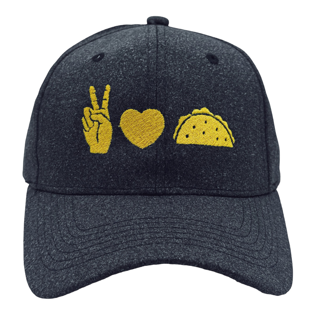 Funny Heather Black - Peace Love Tacos Peace Love Tacos Nerdy sarcastic Food Tee