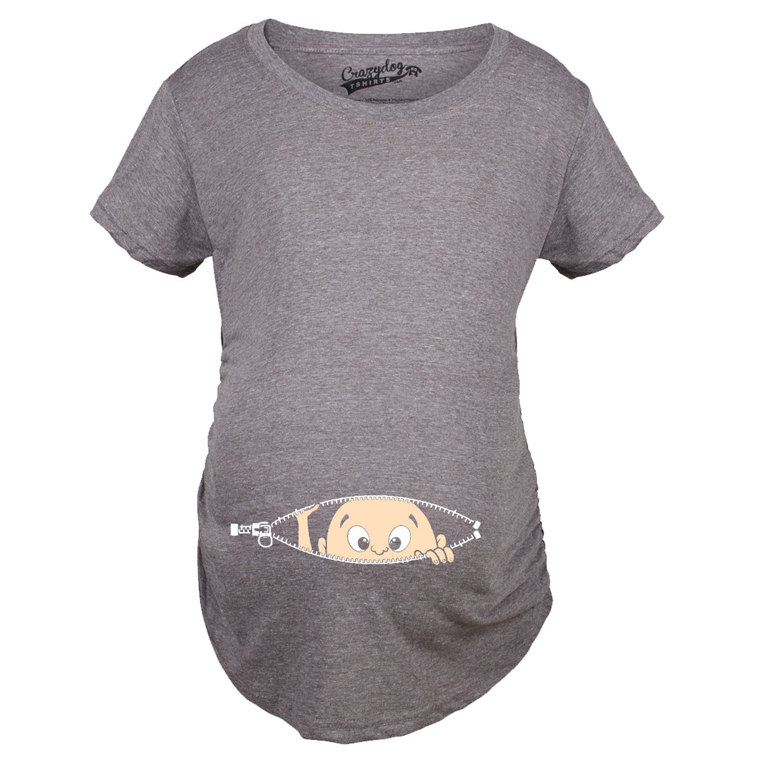 Peeking Baby Maternity T Shirt