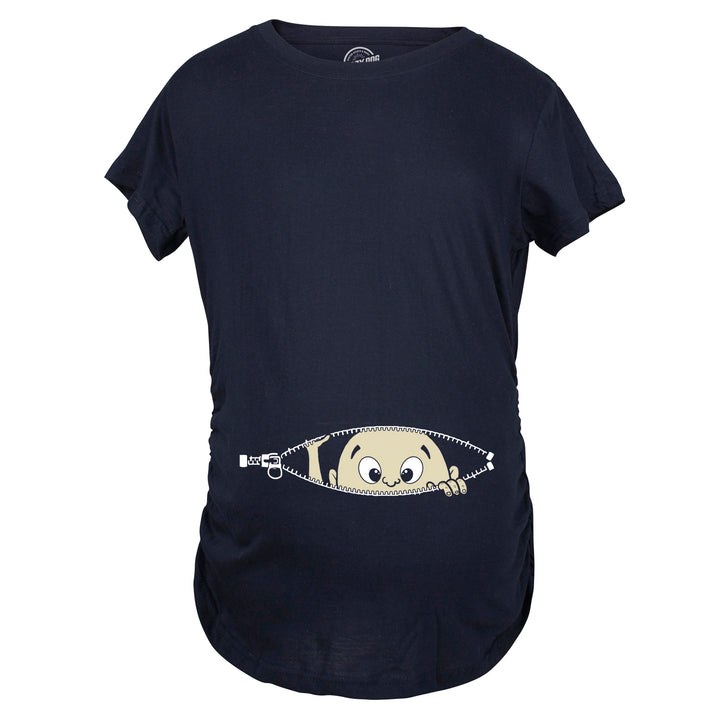 Peeking Baby Maternity T Shirt