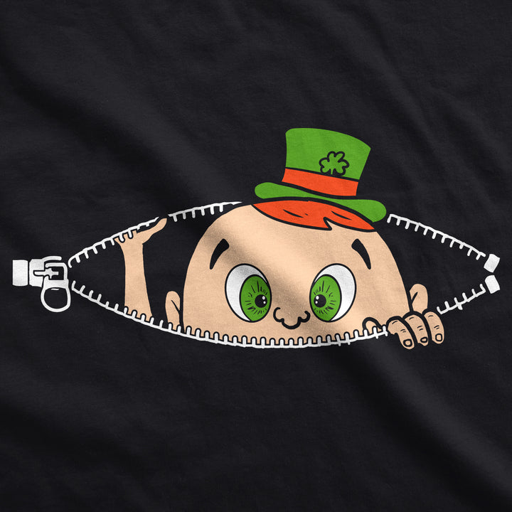 Peeking St. Pattie's Day Baby Maternity T Shirt