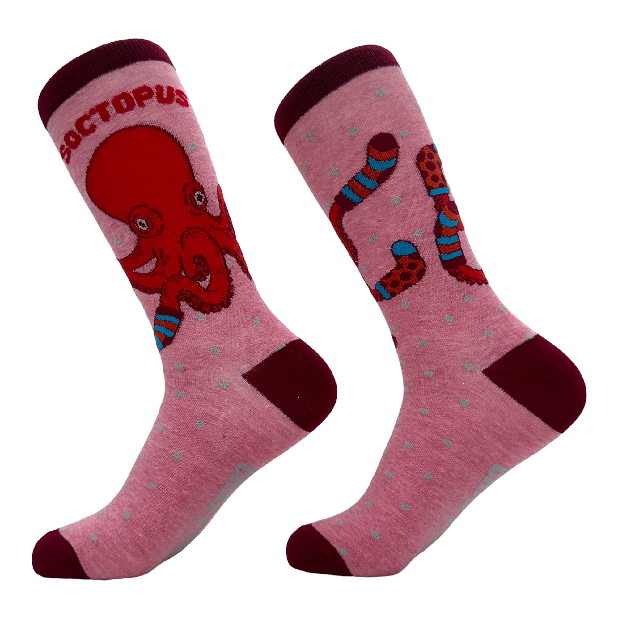 Funny Pink - Soctopus Women's Soctopus Sock Nerdy animal sarcastic Tee