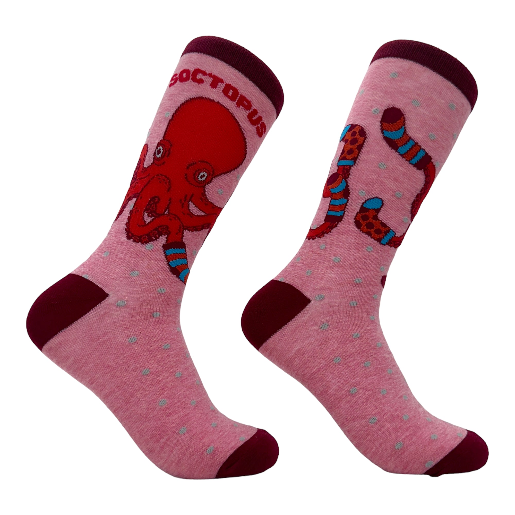 Funny Pink - Soctopus Women's Soctopus Sock Nerdy animal sarcastic Tee