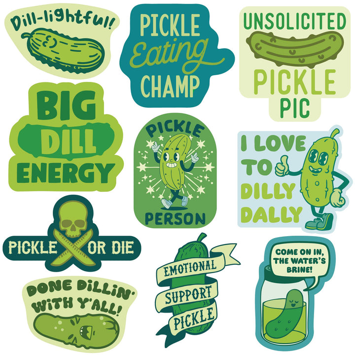 Funny Multi More Pickles Stickers Nerdy food Tee