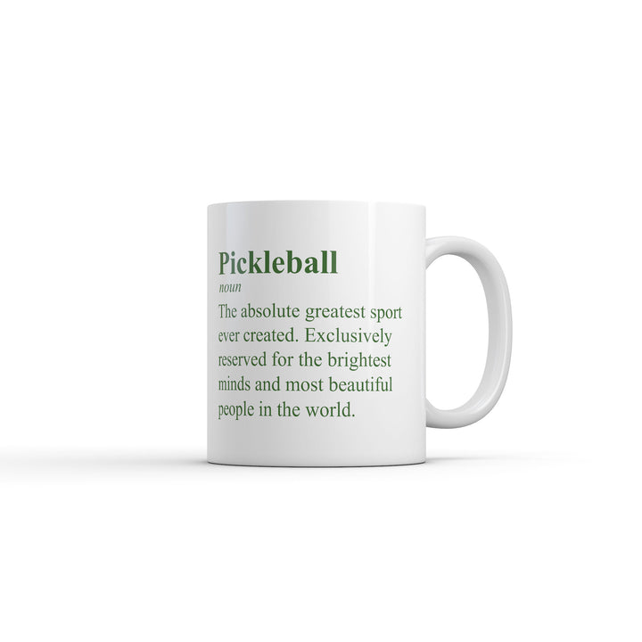 Funny White Pickleball Definition Coffee Mug Nerdy Pickleball sarcastic Tee