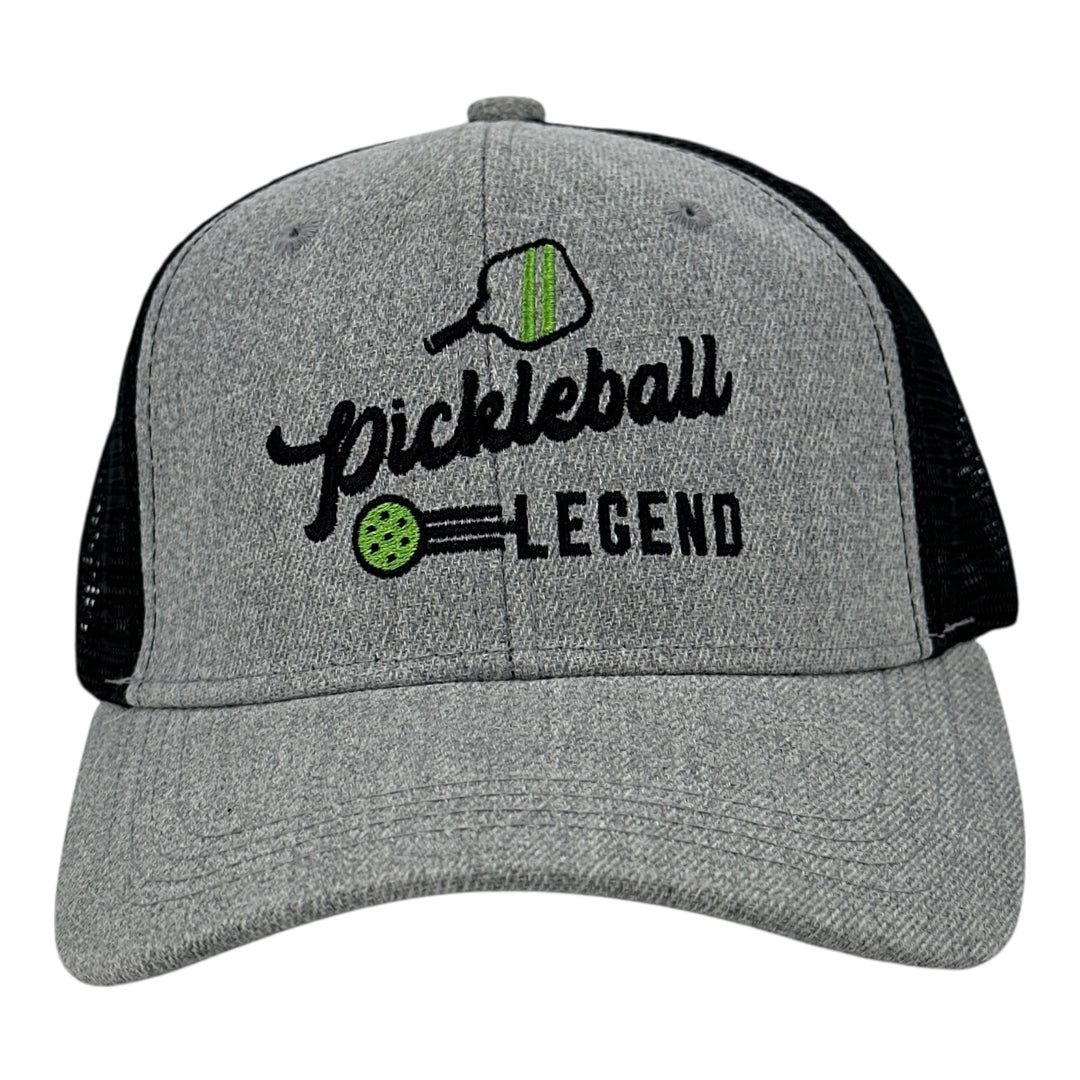 Funny Trucker Grey Black - Pickleball Legend Pickleball Legend Nerdy Pickleball Tee