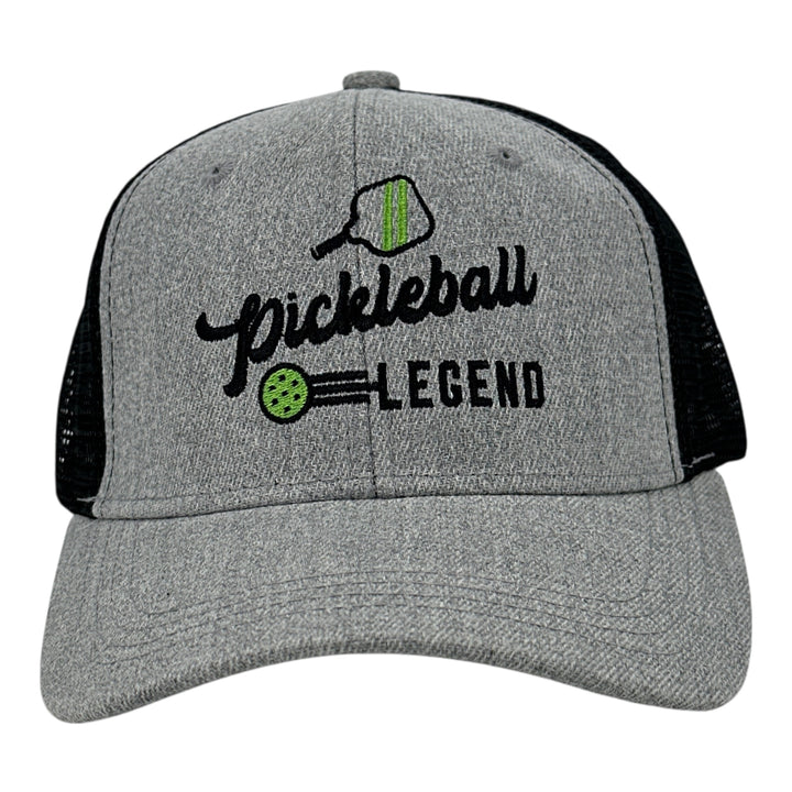 Funny Trucker Grey Black - Pickleball Legend Pickleball Legend Nerdy Pickleball Tee