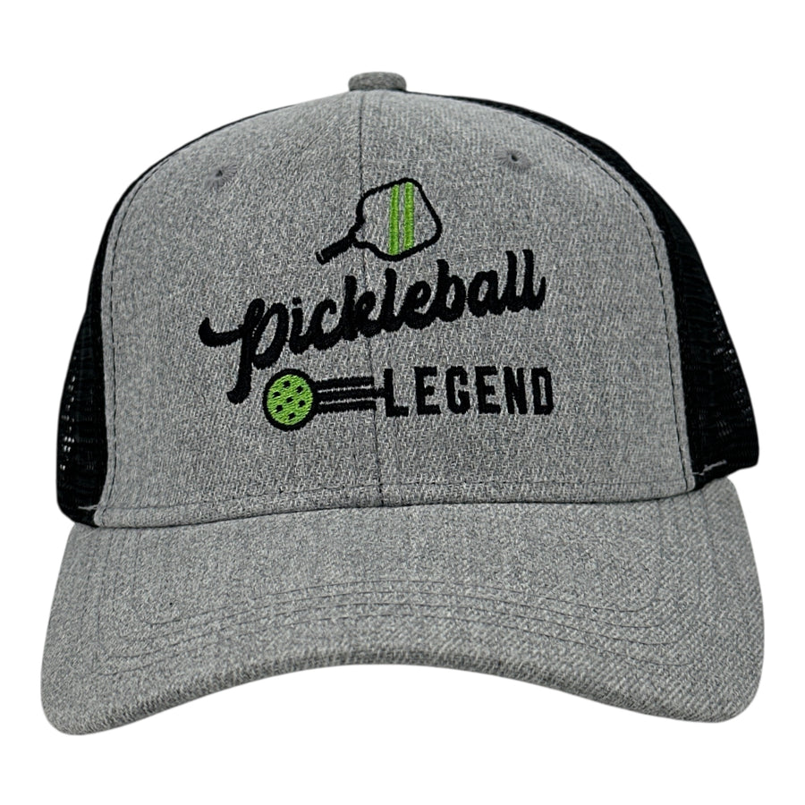 Funny Trucker Grey Black - Pickleball Legend Pickleball Legend Nerdy Pickleball Tee