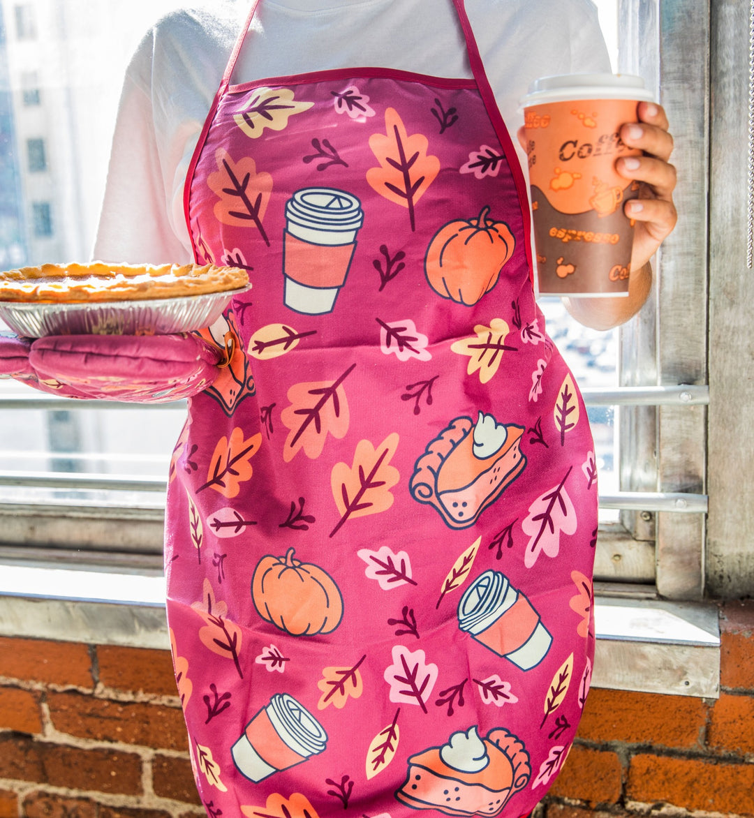 Pumpkin Spice Oven Mitt + Apron Bakeware