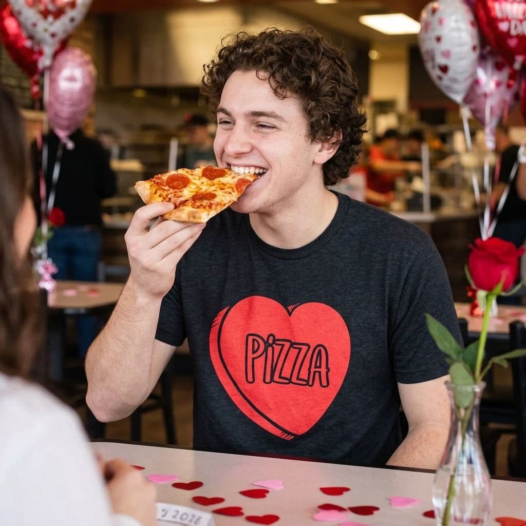 Pizza Candy Heart Men's T Shirt