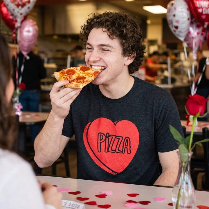 Pizza Candy Heart Men's T Shirt