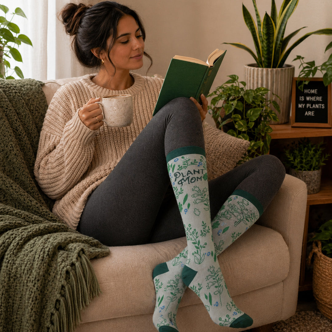Plant Mom Compression Socks