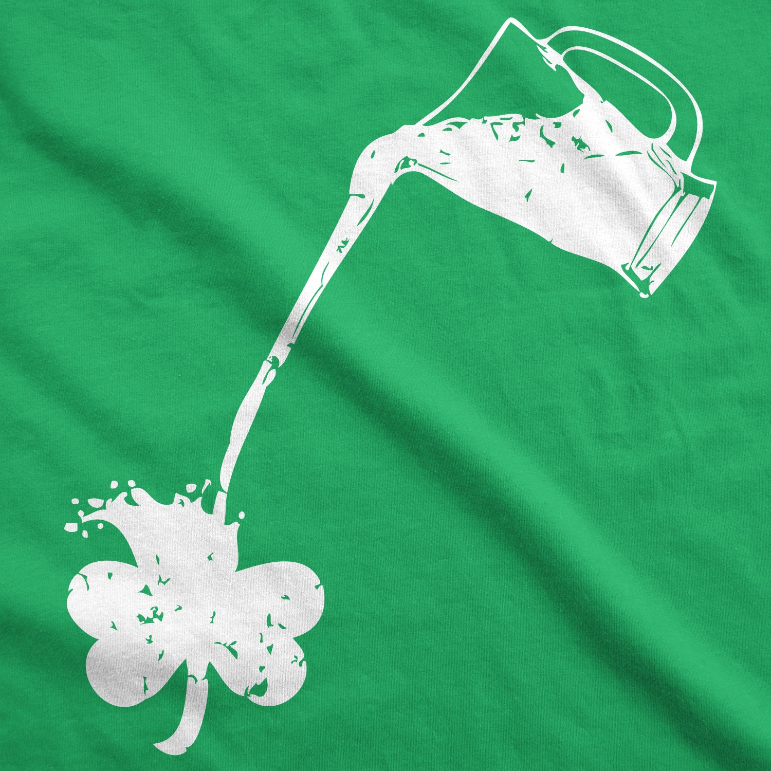 Funny Heather Green - Pouring Shamrock Pouring Shamrock Mens T Shirt Nerdy Saint Patrick's Day Beer Drinking Tee
