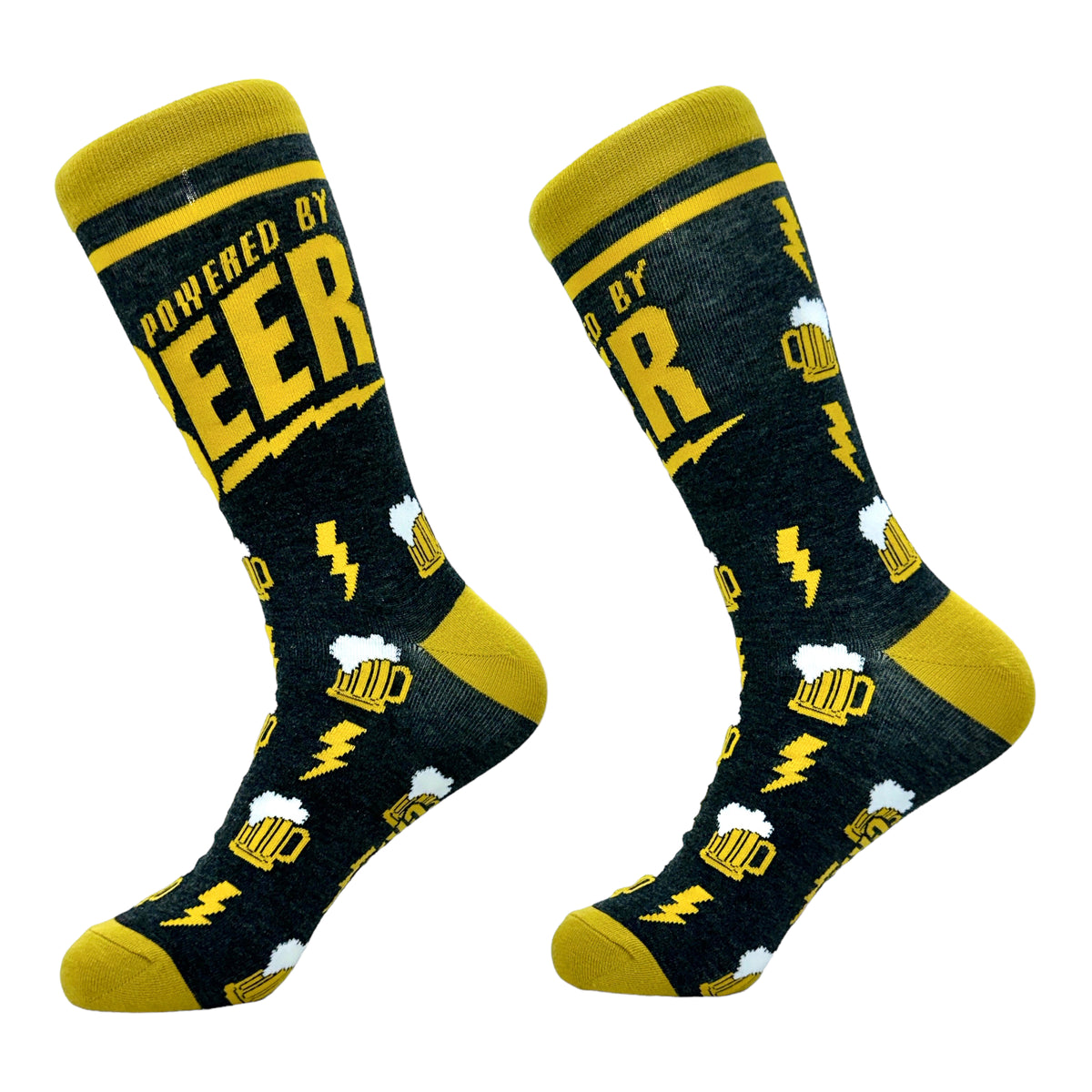 Men&#39;s Powered By Beer Socks