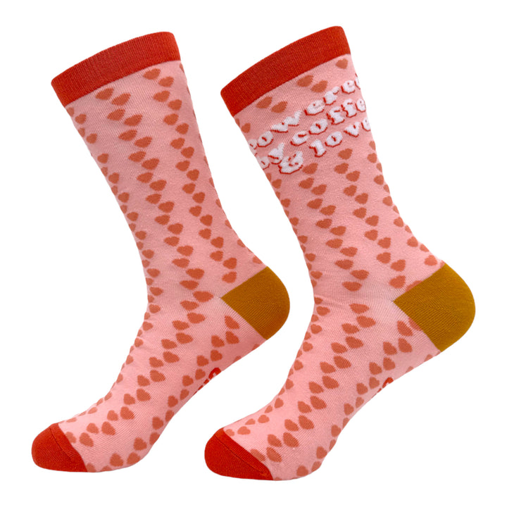 Women's Powered By Coffee And Love Socks