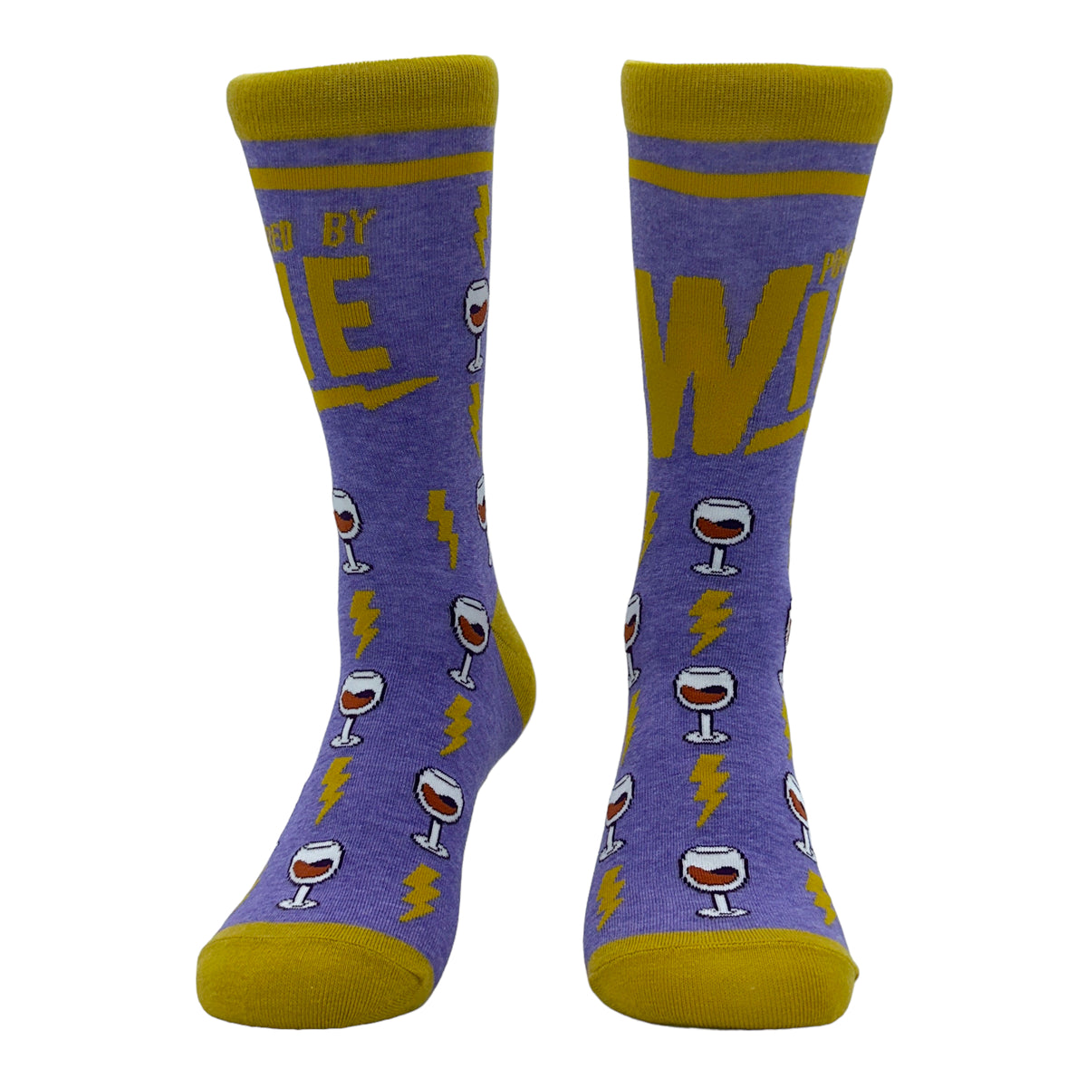 Women&#39;s Powered By Wine Socks