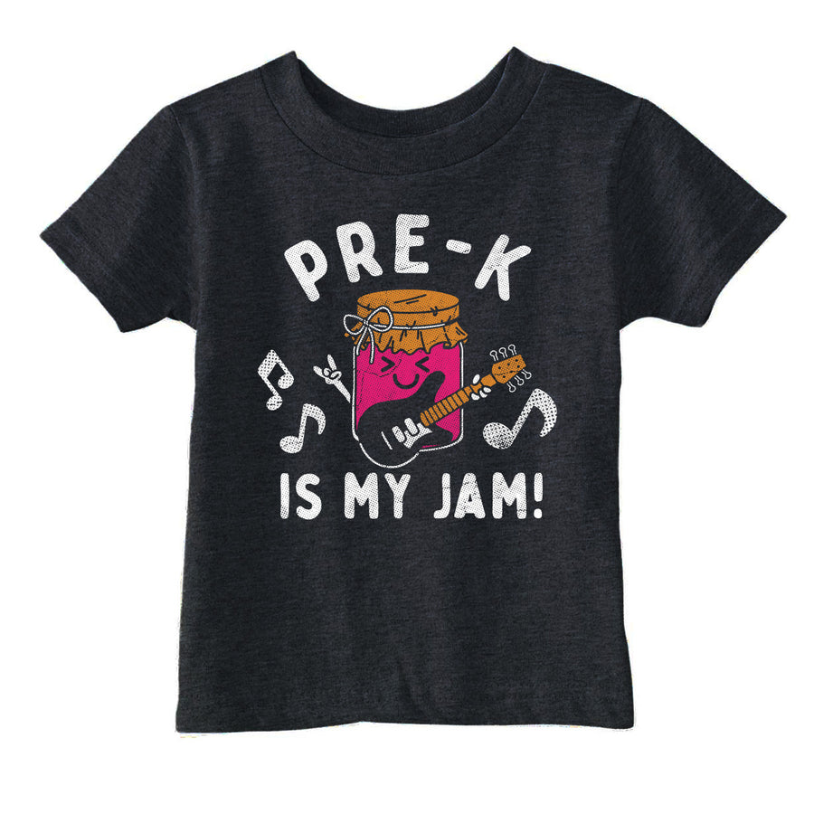 Funny Black Pre K Is My Jam Toddler T Shirt Nerdy Food Music Tee
