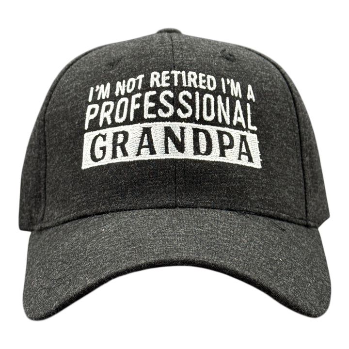 Funny Black - Not Retired Im Not Retired Im A Professional Grandpa Nerdy Father's Day Grandfather office Tee