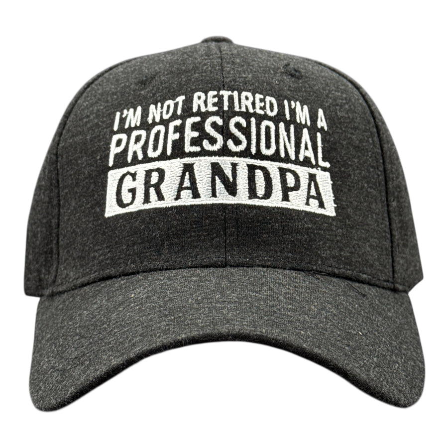 Funny Black - Not Retired Im Not Retired Im A Professional Grandpa Nerdy Father's Day Grandfather office Tee