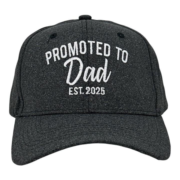 Funny Black - Promoted to Dad Promoted to Dad Nerdy Father's Day Tee