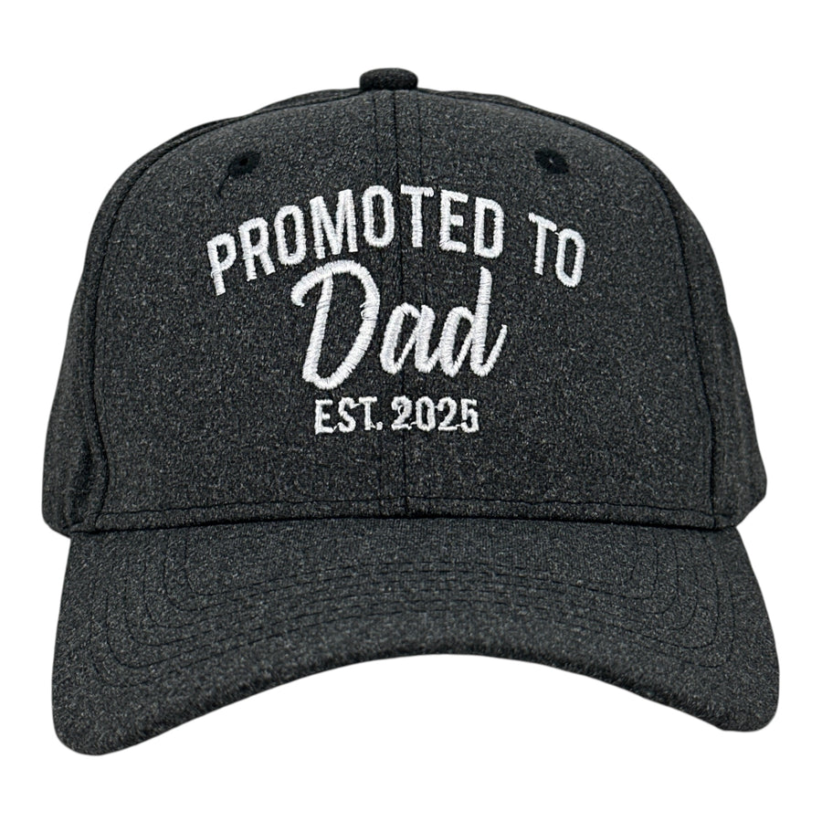 Funny Black - Promoted to Dad Promoted to Dad Nerdy Father's Day Tee