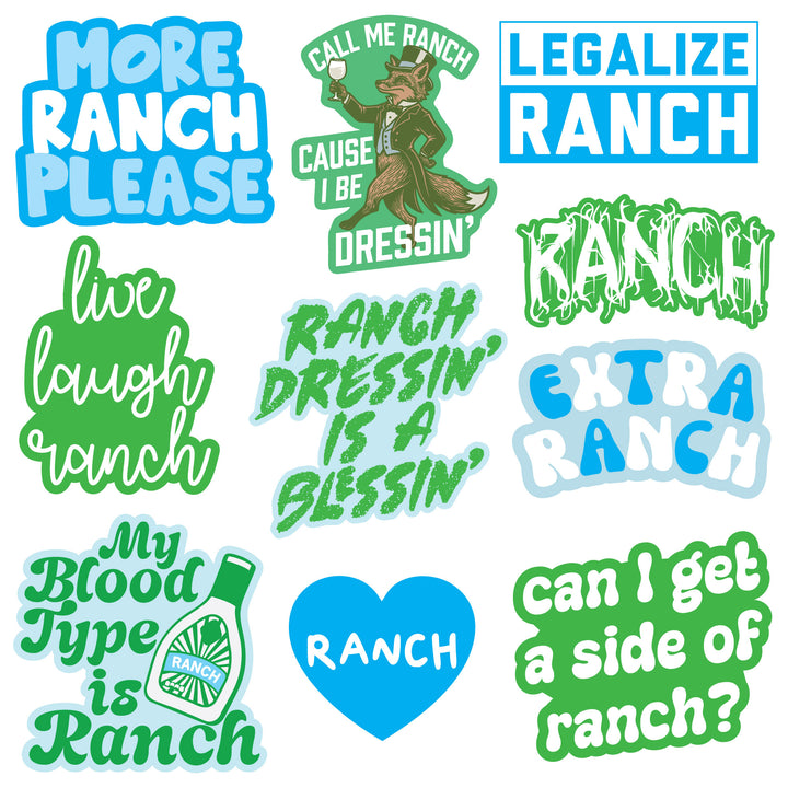 Funny Multi - Ranch Dressing Ranch Dressing Stickers Nerdy food Tee