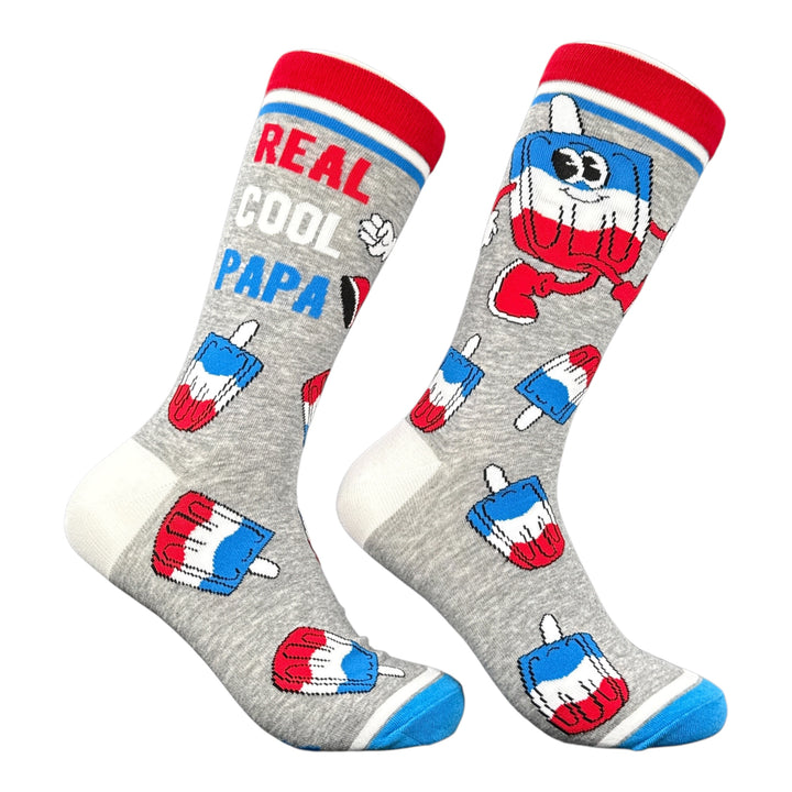Funny Real Cool Papa Real Cool Papa Sock Nerdy Father's Day food Tee