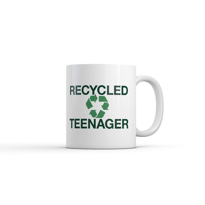 Funny White Recycled Teenager Coffee Mug Nerdy sarcastic Tee