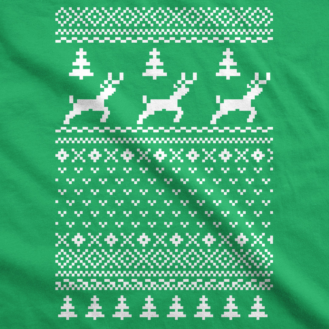 Reindeer Ugly Christmas Sweater Men's T Shirt