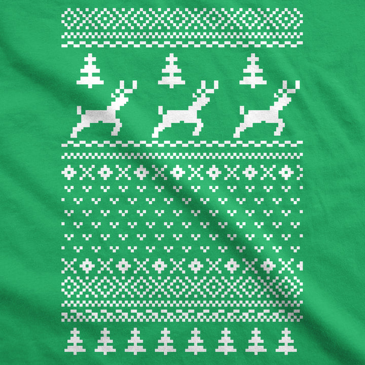 Reindeer Ugly Christmas Sweater Men's T Shirt