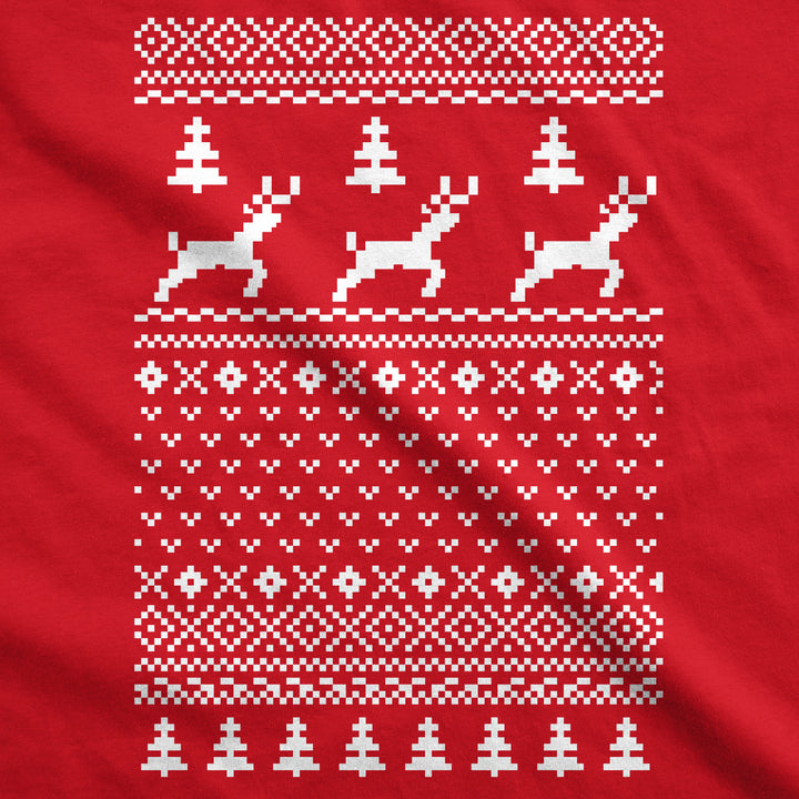 Reindeer Ugly Christmas Sweater Men's T Shirt