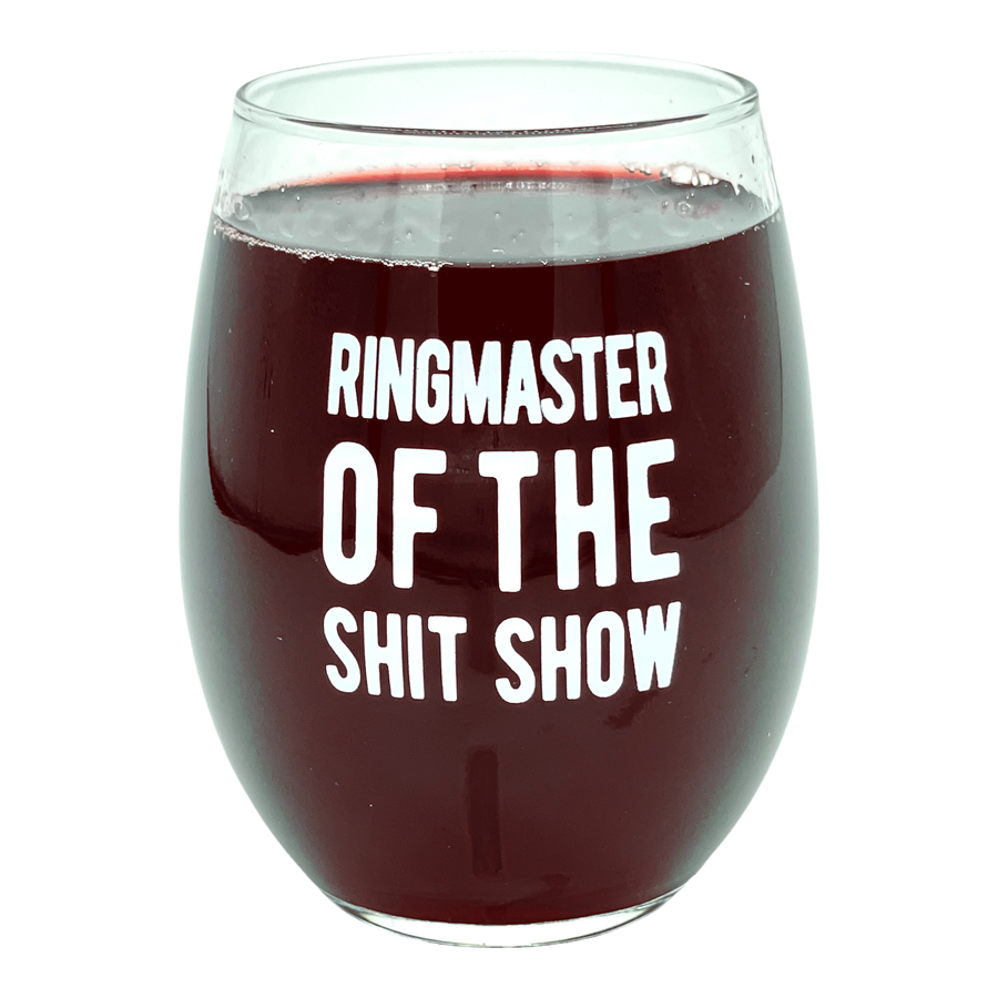 Funny White Ring Master Of The Shit Show Nerdy Sarcastic Tee