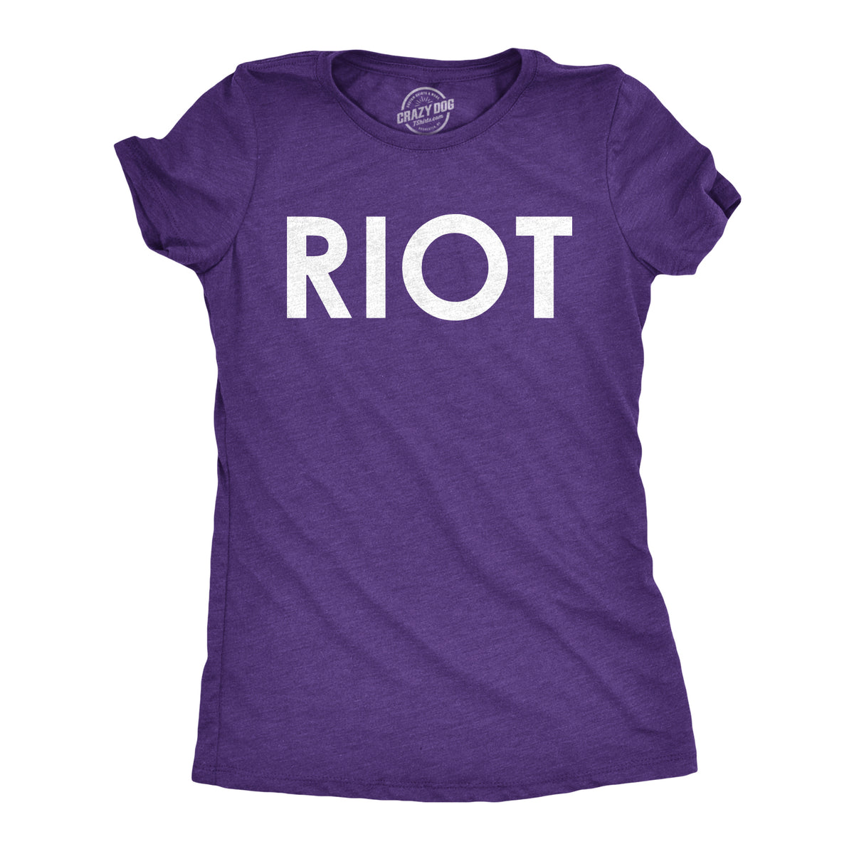 Funny Heather Purple Riot Womens T Shirt Nerdy Political Tee