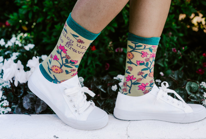 Womens Rise Up And Be Brave Socks
