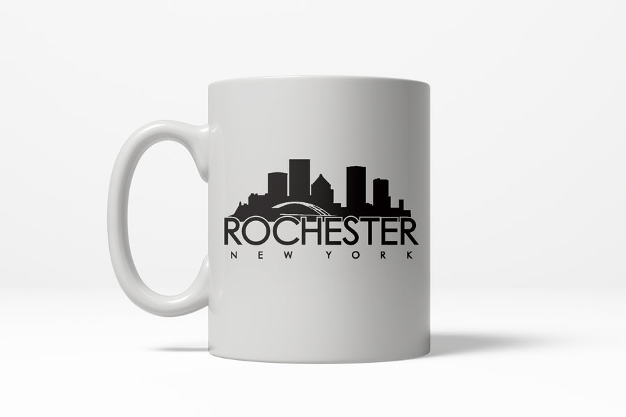 Funny White Rochester Coffee Mug Nerdy Tee